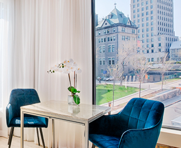 Vue d'une chambre | Hotel Monsieur Jean | Québec