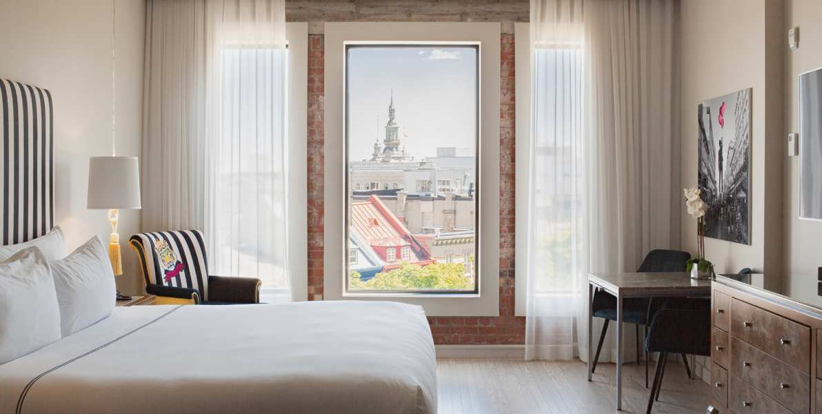 Chambre avec vue | Room with view | Luxury hotel | Hotel-boutique | Mini-cuisine