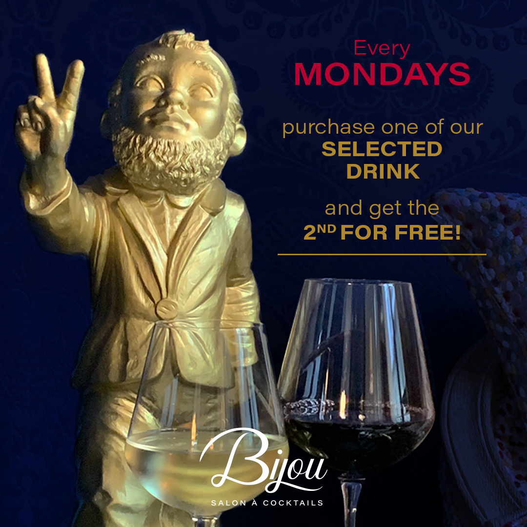 Monday offer | Cocktail lounge | Le Bijou | Old Quebec