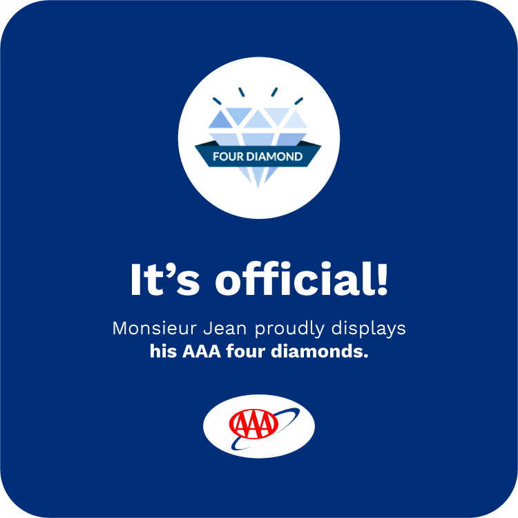 CAA Four Diamond hotel certification Monsieur Jean Hotel Quebec City upscale hotel Canada