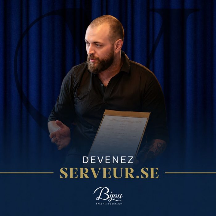 Serveur ou serveuse au Bijou salon à cocktails de l’Hôtel Monsieur Jean dans le Vieux-Québec