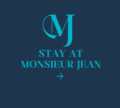 Navigation card for staying at Monsieur Jean hotel with Monsieur Jean logo