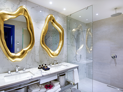 Salle de bain chez Monsieur Jean Hôtel Particulier au coeur du Vieux-Québec